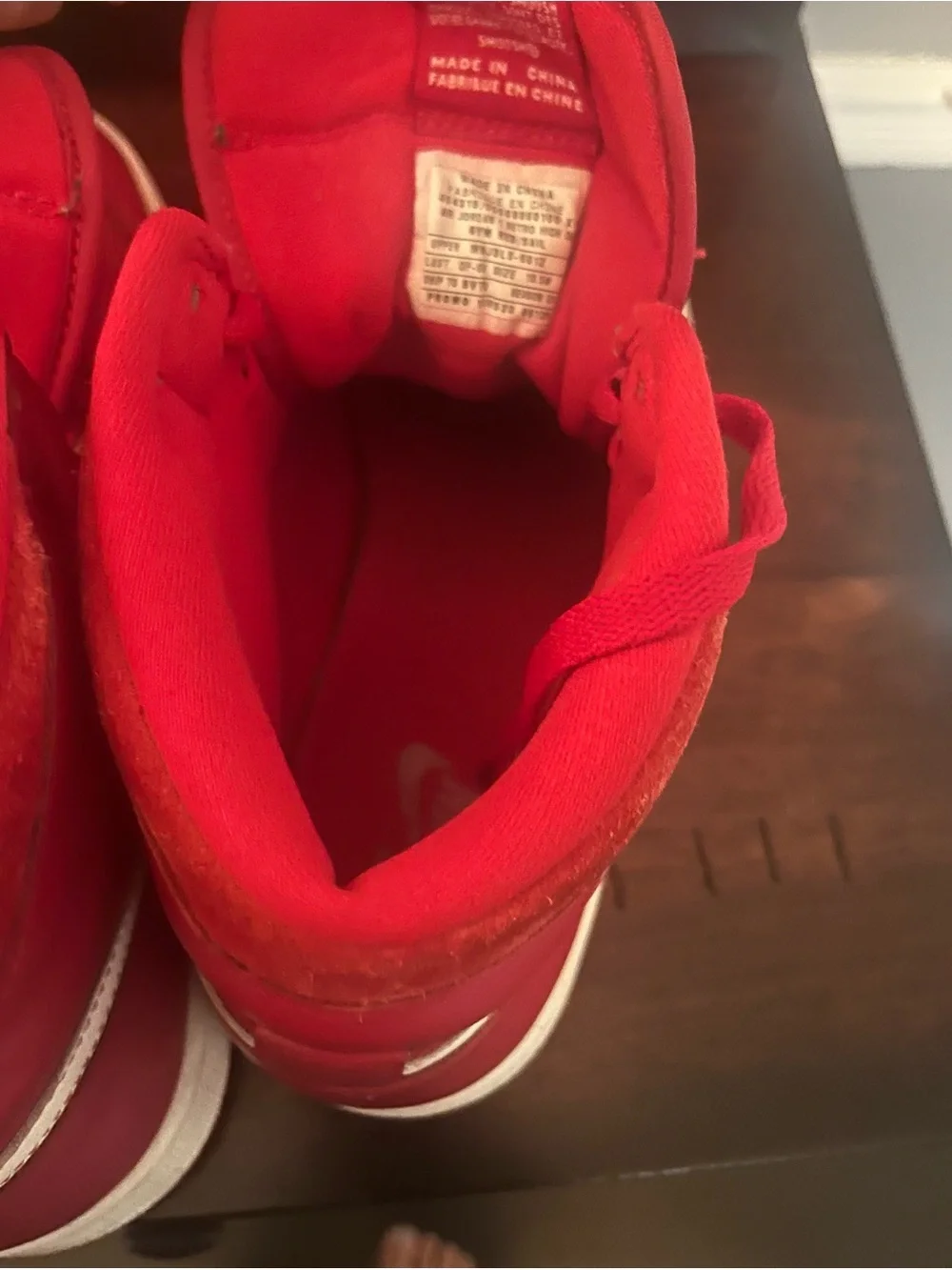 2014 Nike Air Jordan 1 Retro High OG Gym Red - Size 10.5 (Euro Exclusive)